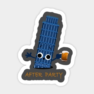 Funny Beer After Party Sticker